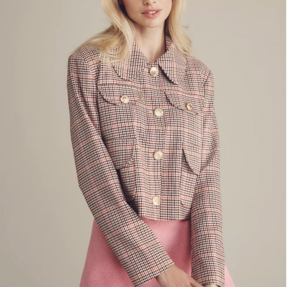Avec Le Filles Plaid Lady Jacket NWT XL - Picture 3 of 3